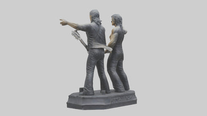 3D model Metallica statue model VR / AR / low-poly