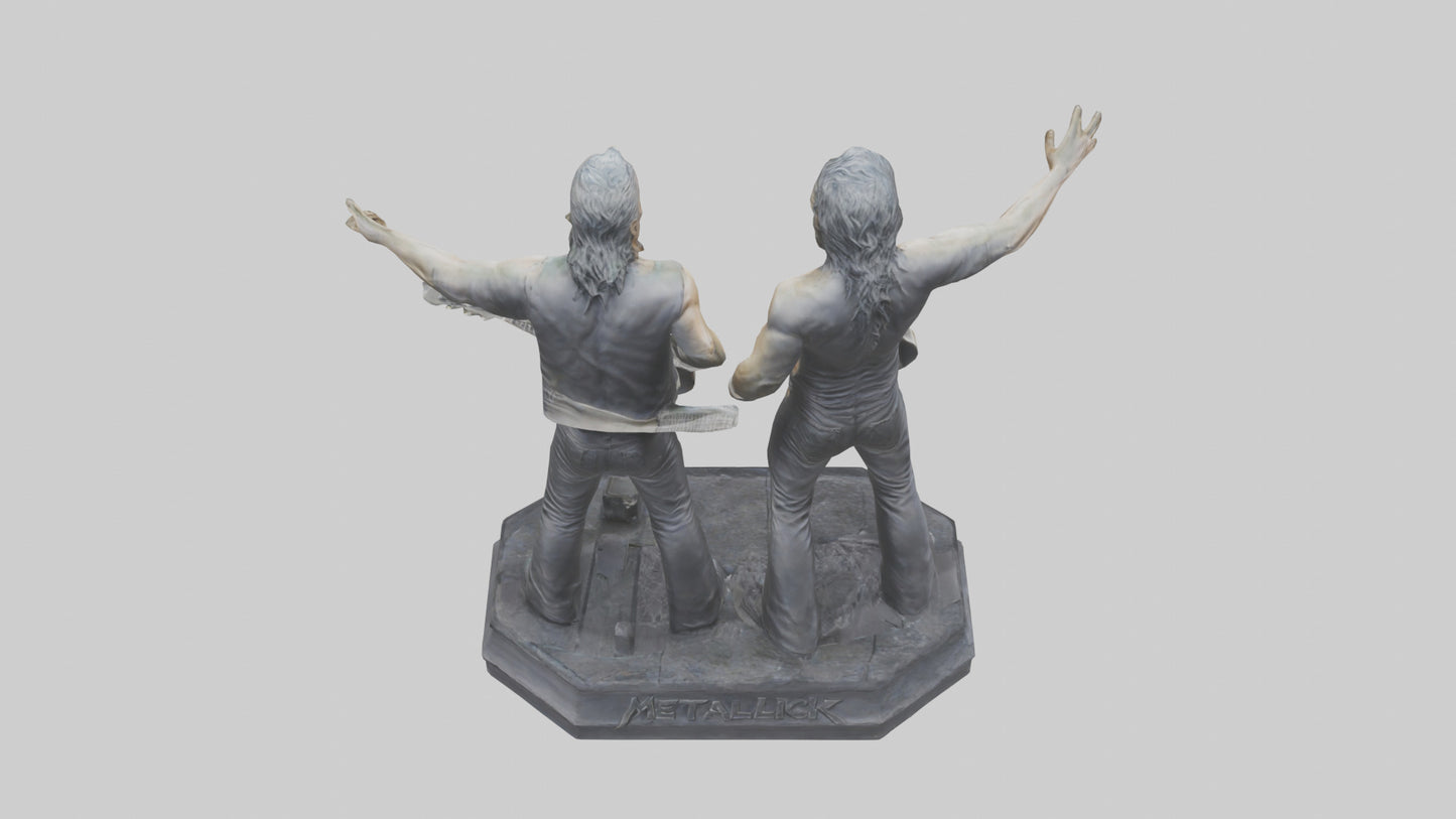 3D model Metallica statue model VR / AR / low-poly