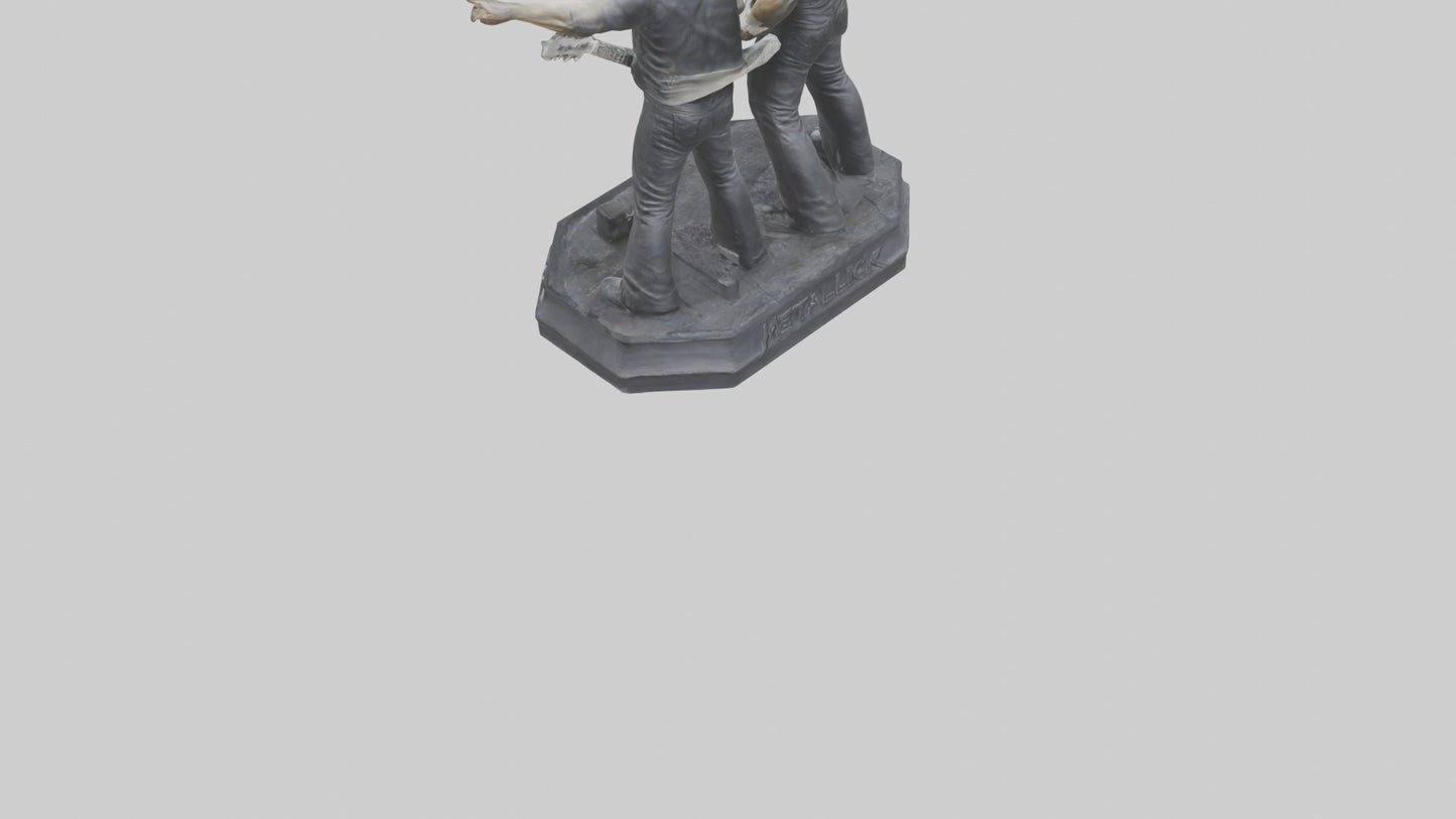 3D model Metallica statue model VR / AR / low-poly