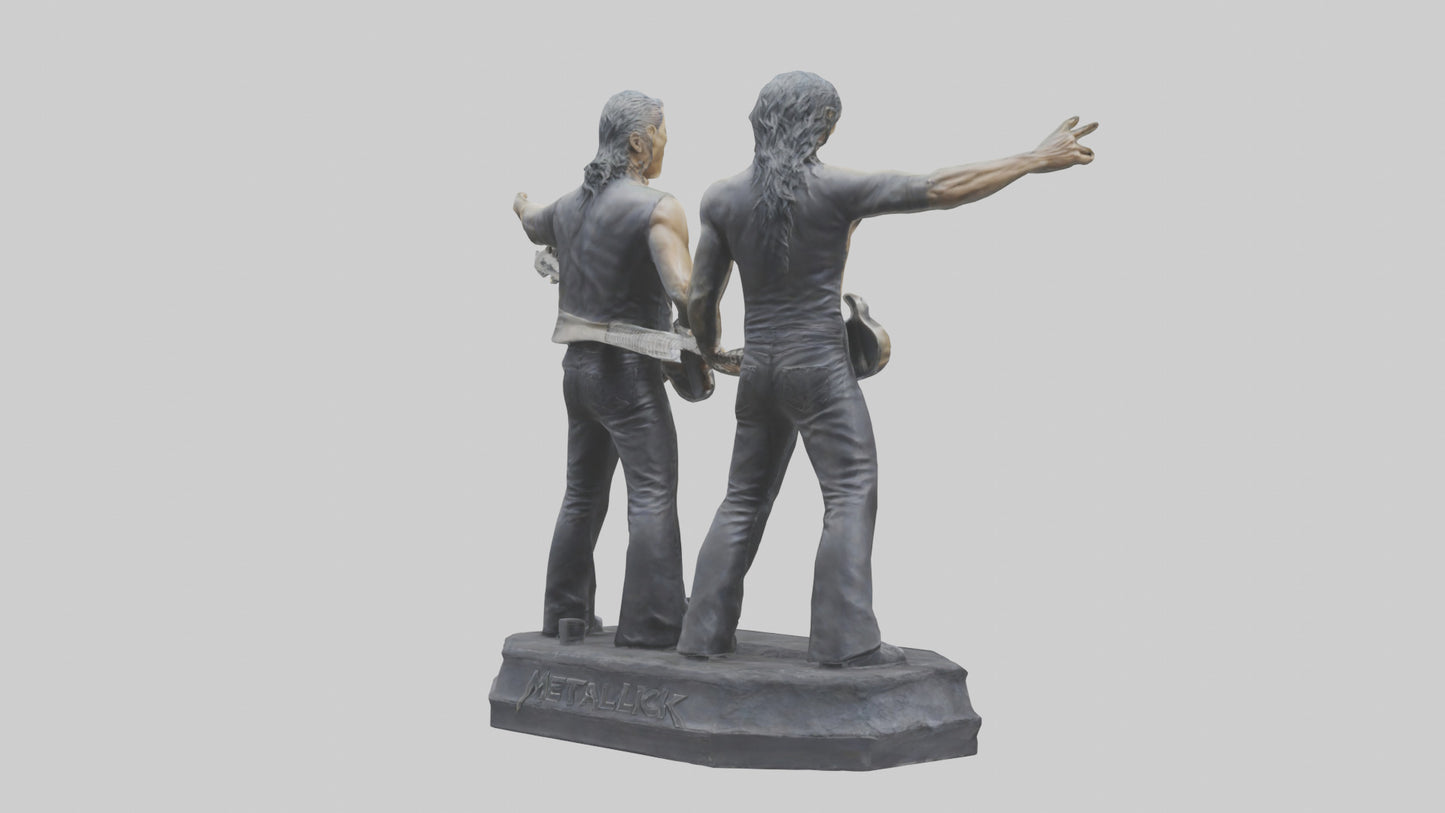 3D model Metallica statue model VR / AR / low-poly