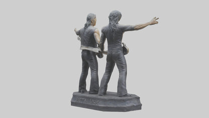 3D model Metallica statue model VR / AR / low-poly