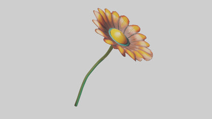 Mexican Hat Flower model VR / AR / low-poly