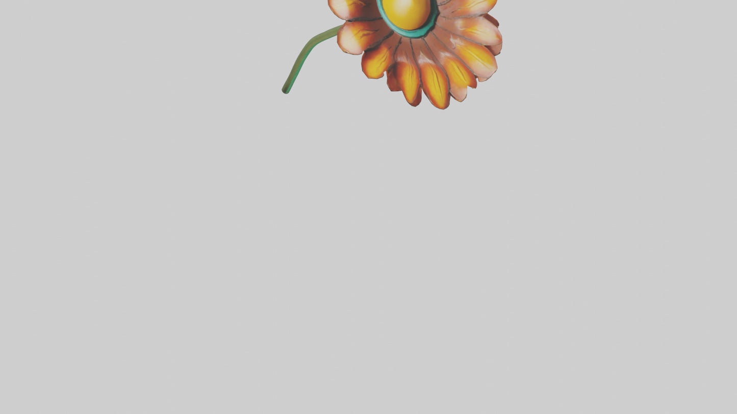 Mexican Hat Flower model VR / AR / low-poly