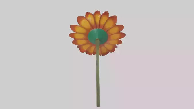 Mexican Hat Flower model VR / AR / low-poly