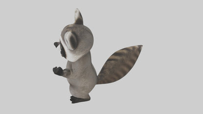 3D model Mexican Raccoon VR / AR / low-poly
