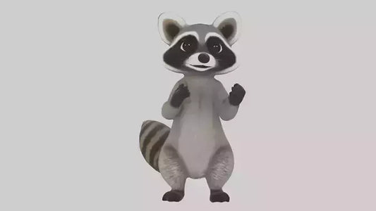 3D model Mexican Raccoon VR / AR / low-poly