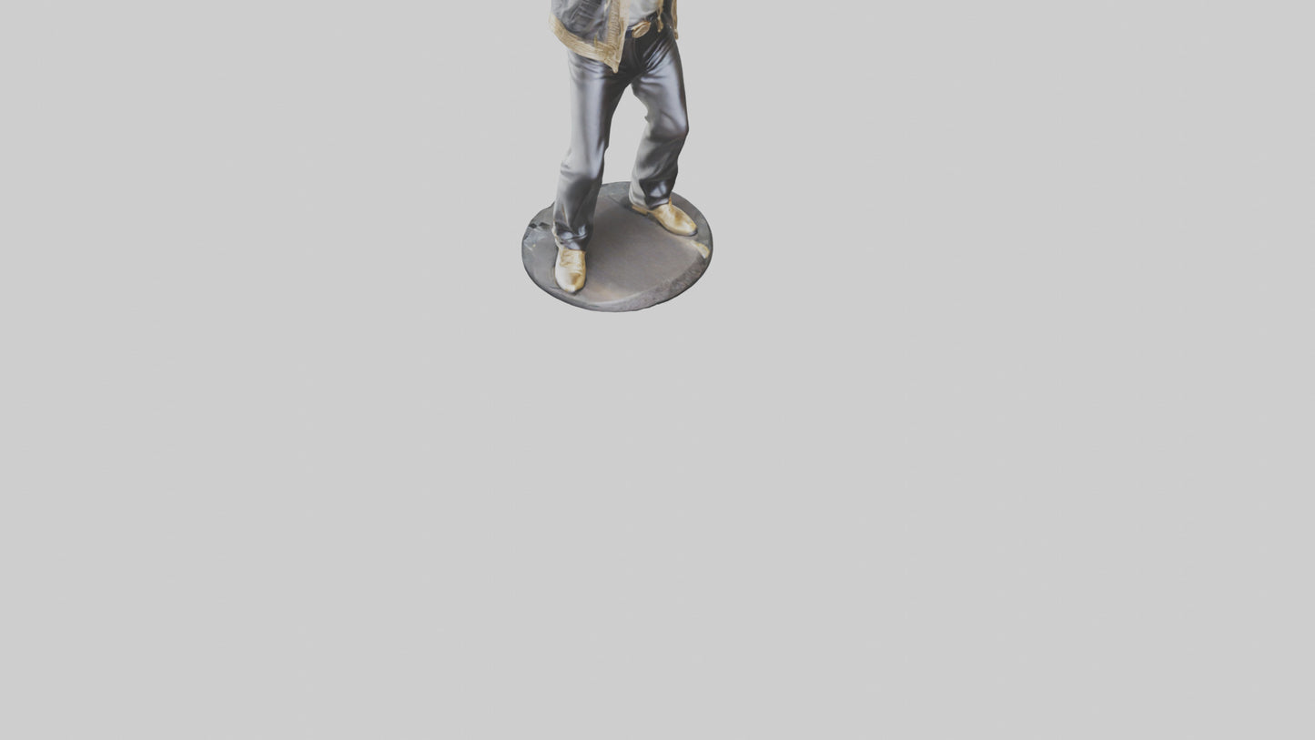 3D model Michael Jackson statue model VR / AR / low-poly
