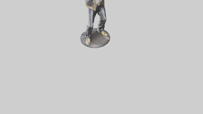 3D model Michael Jackson statue model VR / AR / low-poly