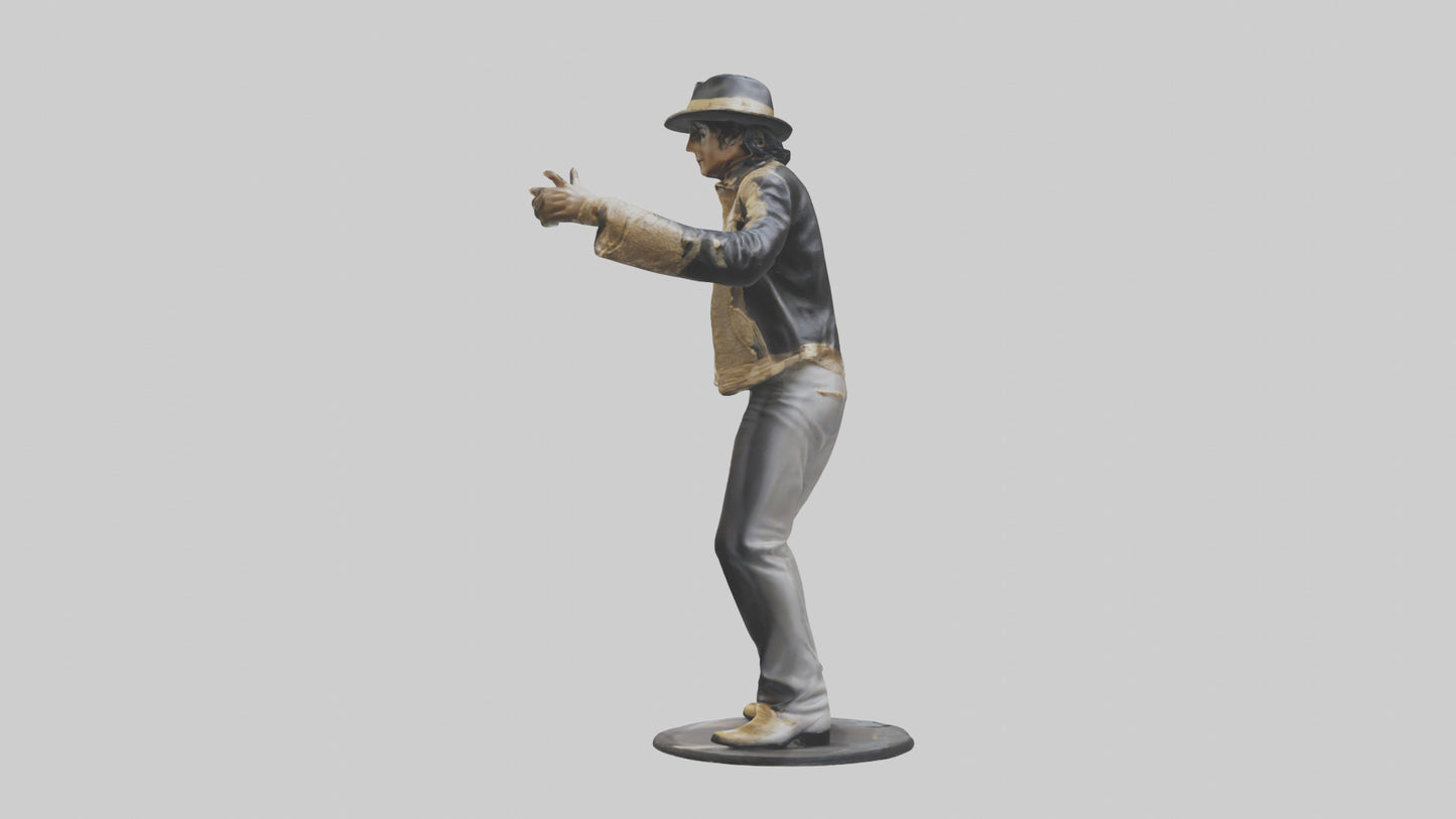 3D model Michael Jackson statue model VR / AR / low-poly