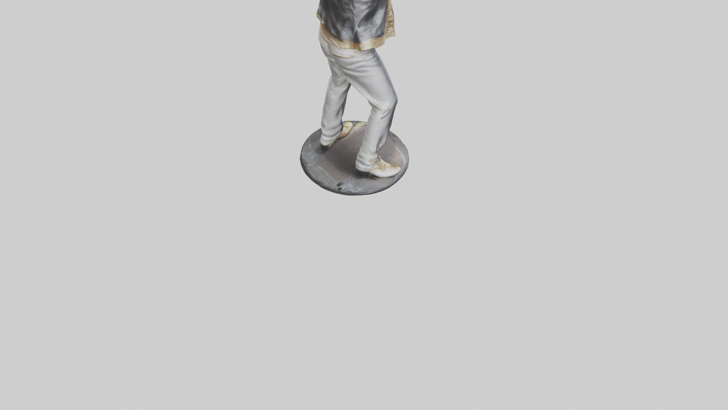 3D model Michael Jackson statue model VR / AR / low-poly
