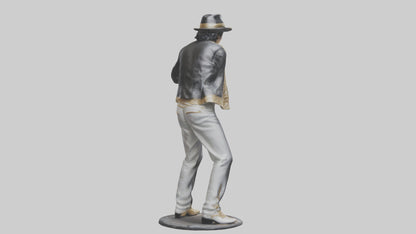 3D model Michael Jackson statue model VR / AR / low-poly