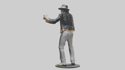 3D model Michael Jackson statue model VR / AR / low-poly