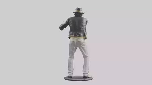 3D model Michael Jackson statue model VR / AR / low-poly