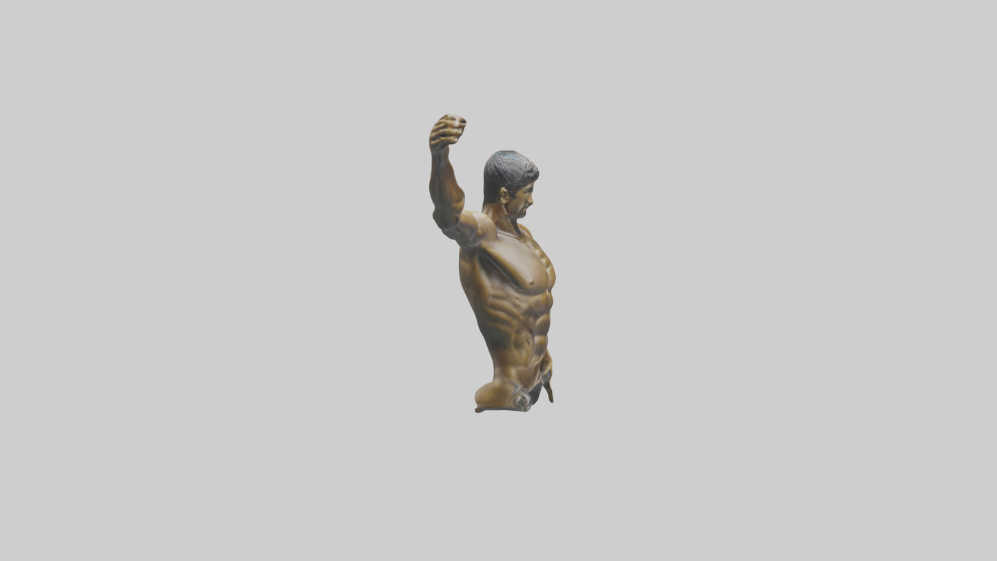 Michael Phelps statue model VR / AR / low-poly