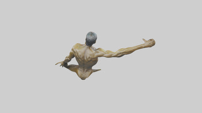 Michael Phelps statue model VR / AR / low-poly