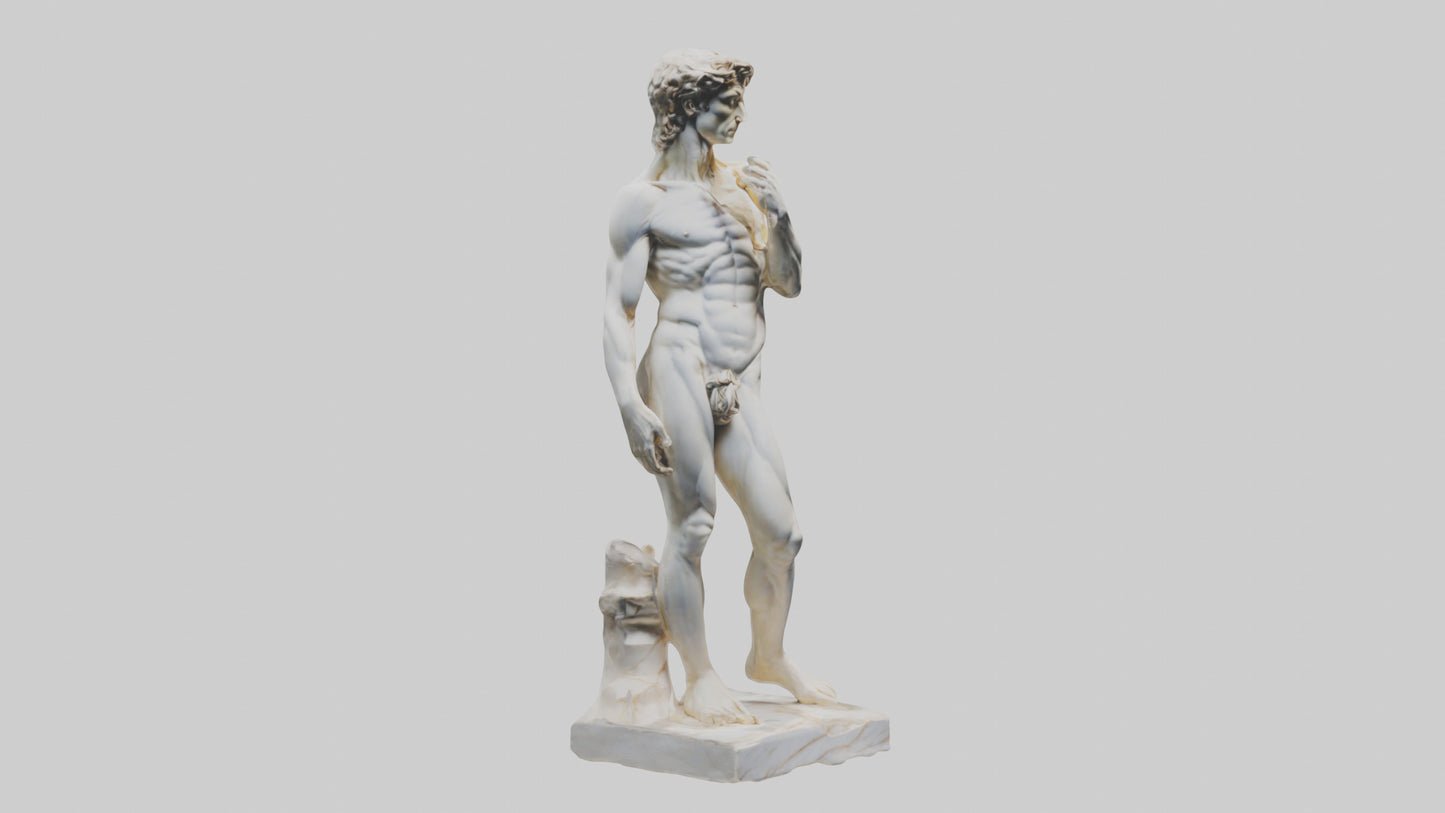 Michelangelo statue model VR / AR / low-poly