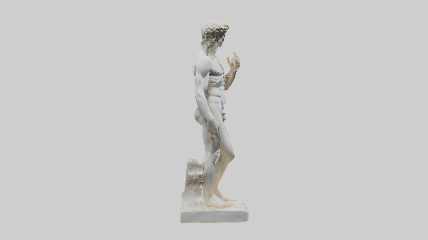 Michelangelo statue model VR / AR / low-poly
