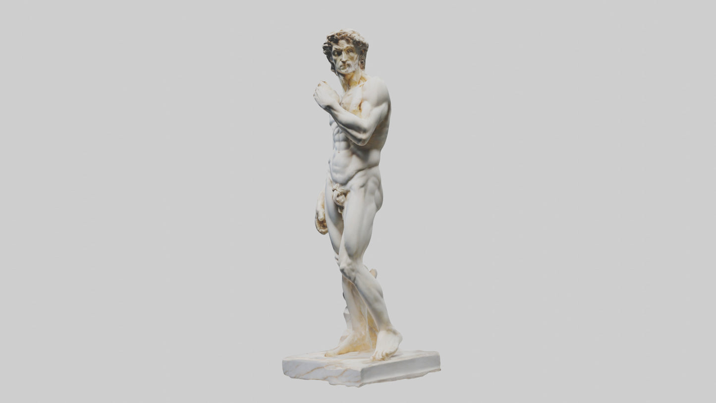 Michelangelo statue model VR / AR / low-poly
