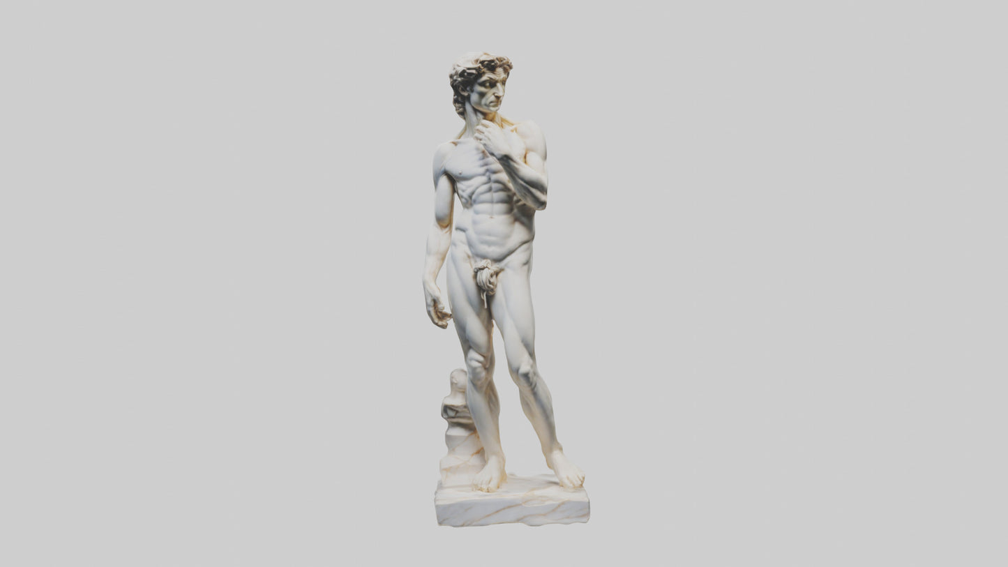Michelangelo statue model VR / AR / low-poly