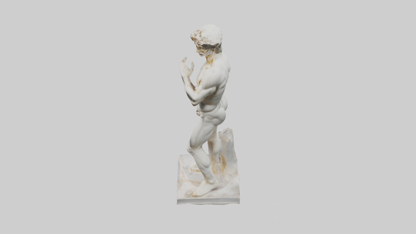 Michelangelo statue model VR / AR / low-poly