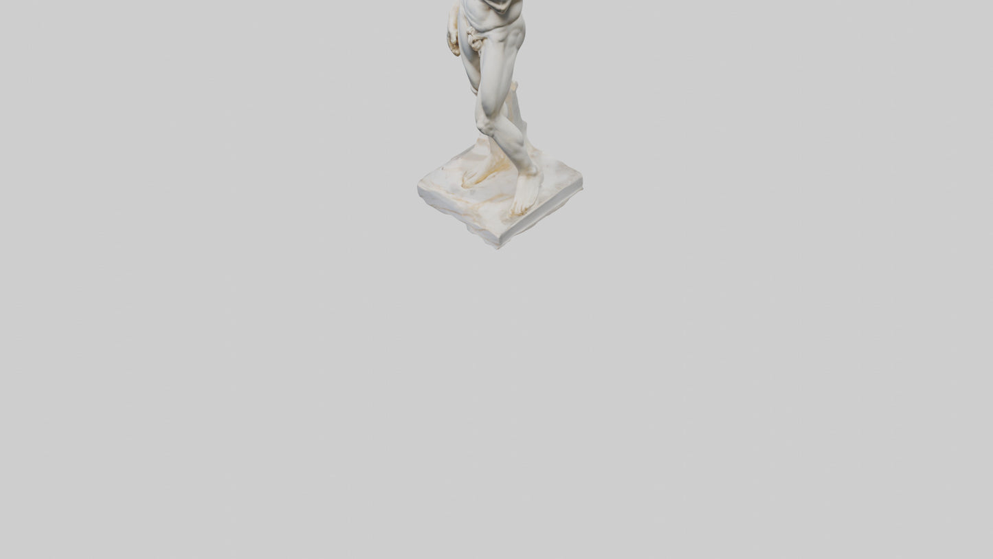 Michelangelo statue model VR / AR / low-poly