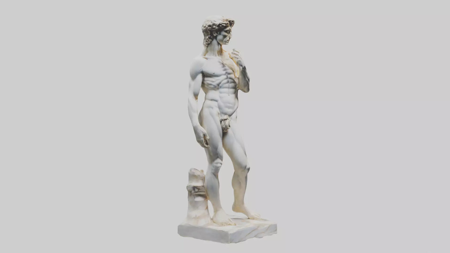 Michelangelo statue model VR / AR / low-poly