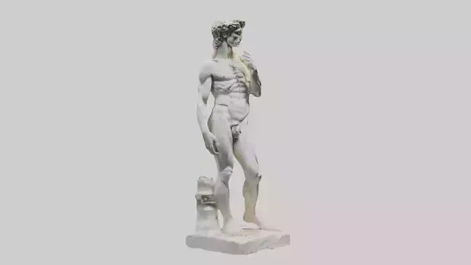 Michelangelo statue model VR / AR / low-poly