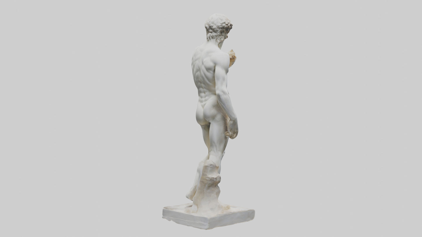Michelangelo statue model VR / AR / low-poly