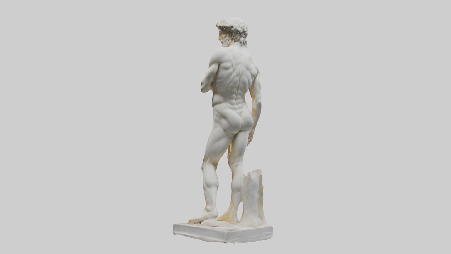 Michelangelo statue model VR / AR / low-poly
