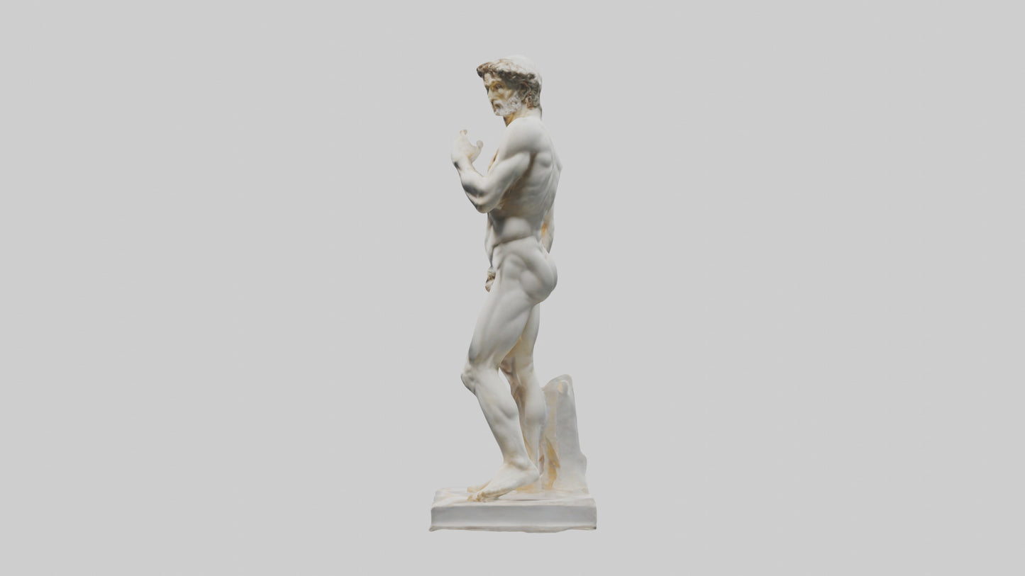 Michelangelo statue model VR / AR / low-poly