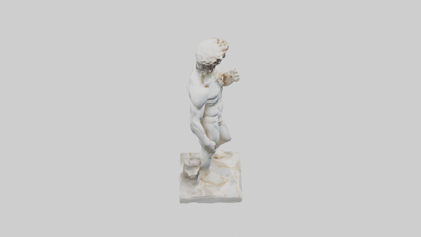 Michelangelo statue model VR / AR / low-poly