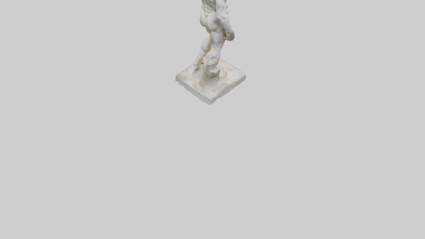 Michelangelo statue model VR / AR / low-poly