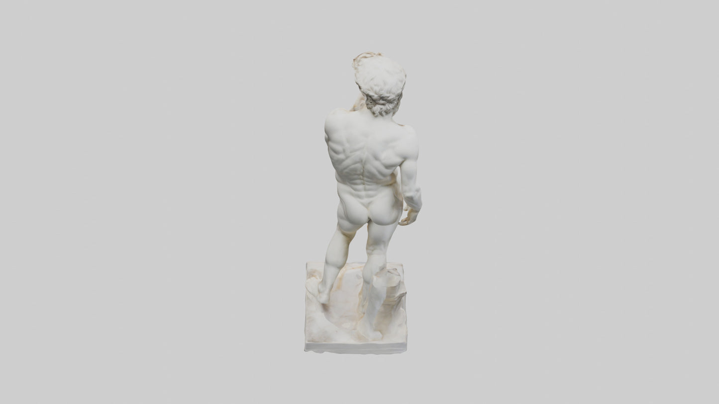 Michelangelo statue model VR / AR / low-poly
