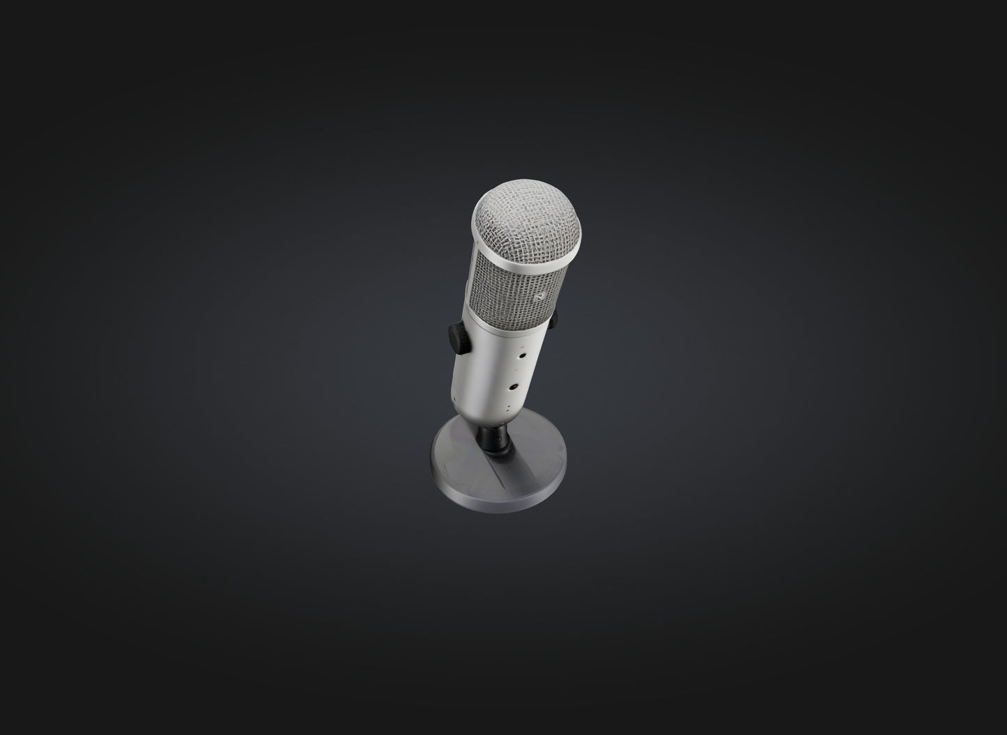 3D model microphone model VR / AR / low-poly