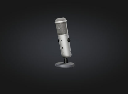 3D model microphone model VR / AR / low-poly