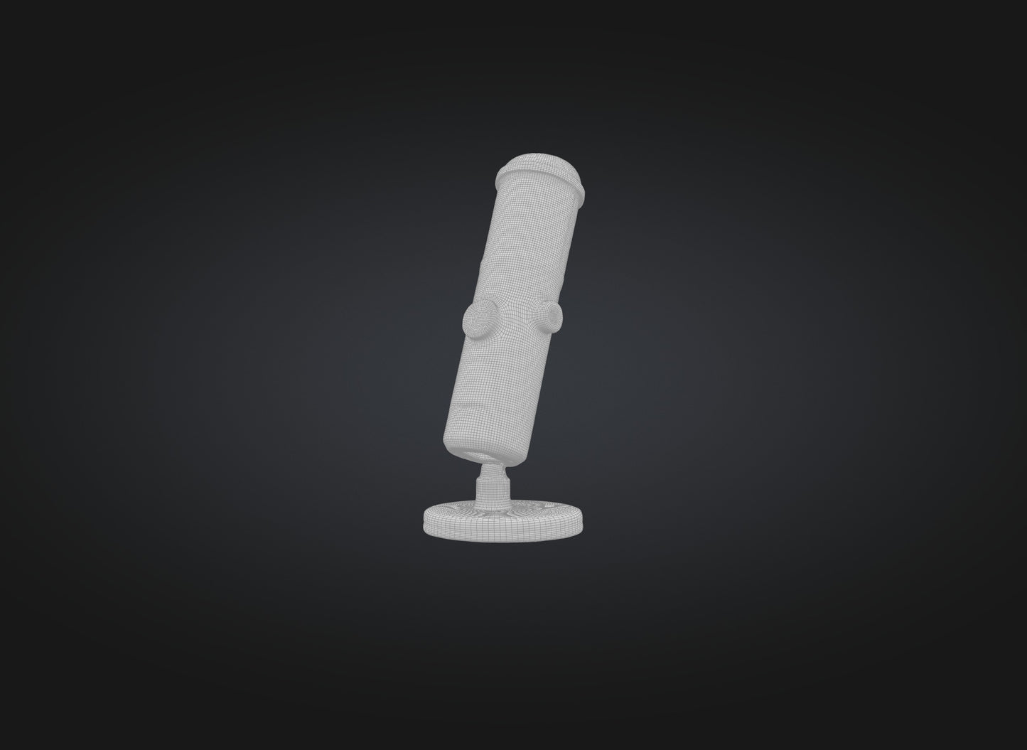 3D model microphone model VR / AR / low-poly