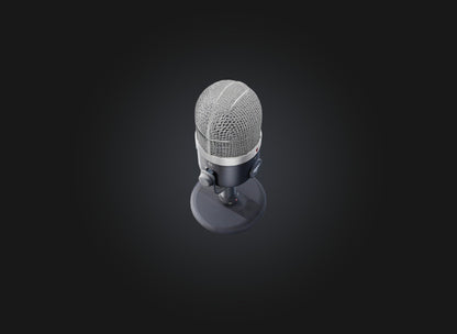 3D model microphone models VR / AR / low-poly