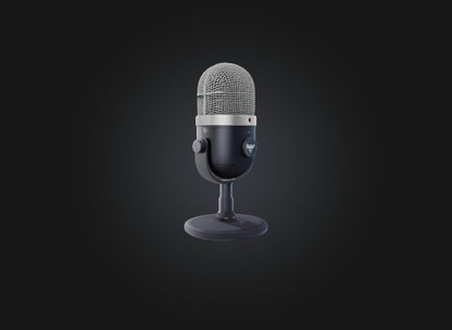 3D model microphone models VR / AR / low-poly