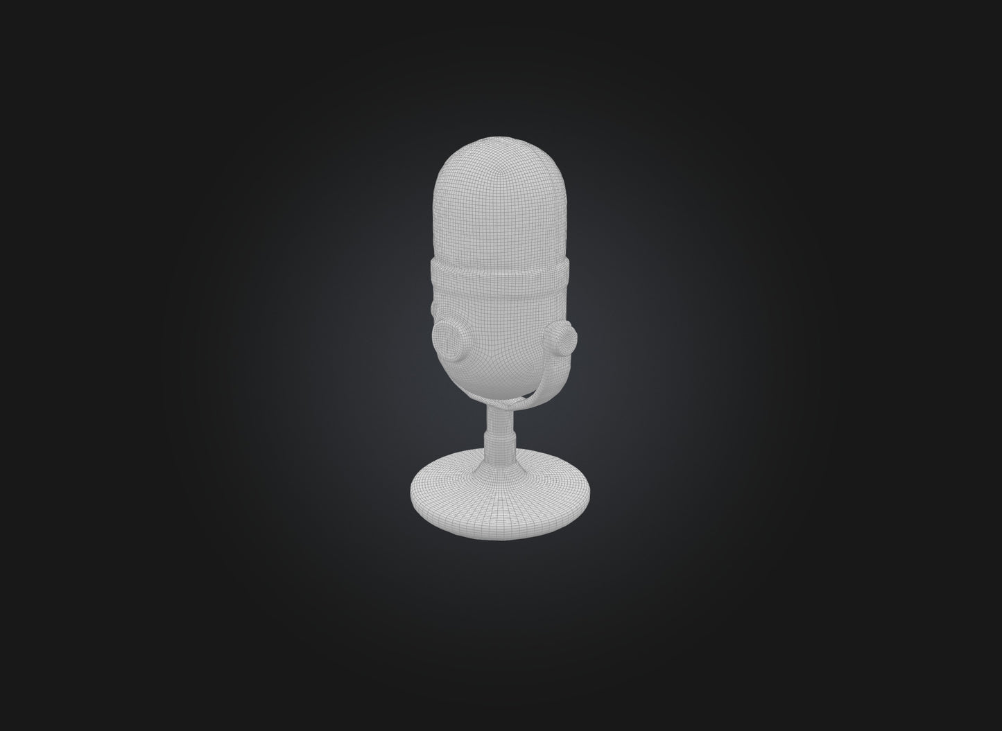 3D model microphone models VR / AR / low-poly