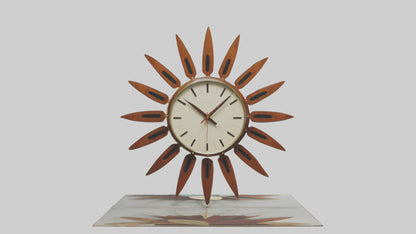 3D model MidCentury Modern Wall Clock model VR / AR / low-poly