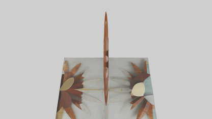 3D model MidCentury Modern Wall Clock model VR / AR / low-poly