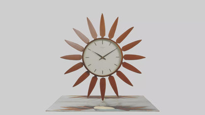 3D model MidCentury Modern Wall Clock model VR / AR / low-poly
