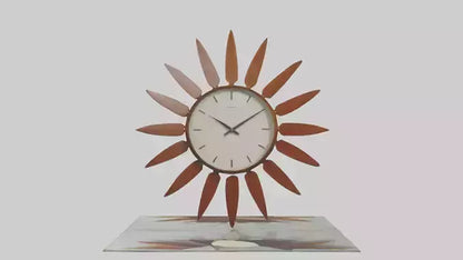 3D model MidCentury Modern Wall Clock model VR / AR / low-poly