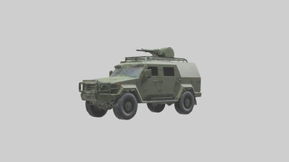 3D model Military Armored SUV model VR / AR / low-poly