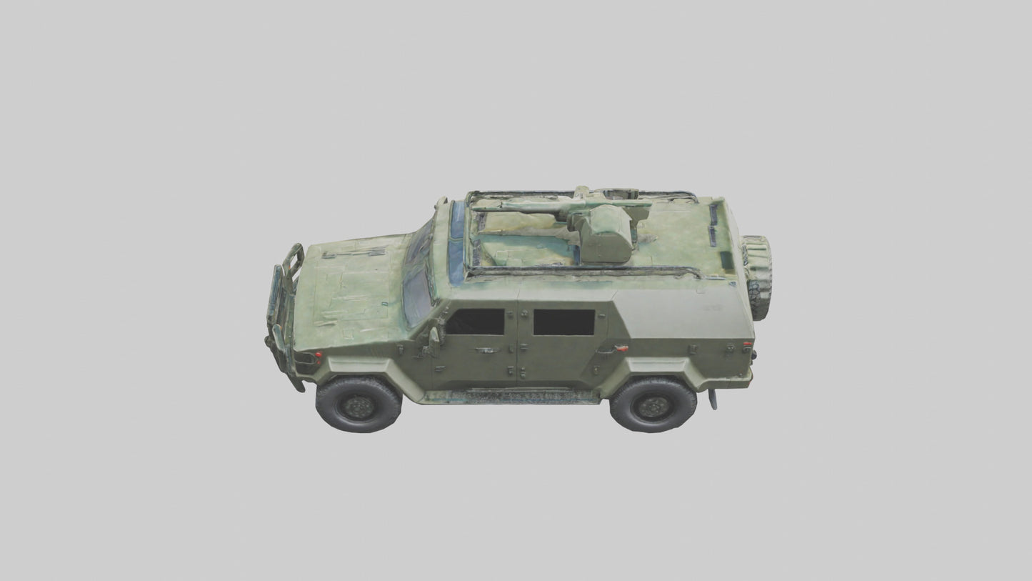 3D model Military Armored SUV model VR / AR / low-poly