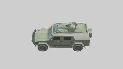 3D model Military Armored SUV model VR / AR / low-poly