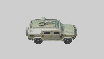 3D model Military Armored SUV model VR / AR / low-poly