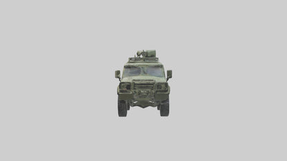 3D model Military Armored SUV model VR / AR / low-poly