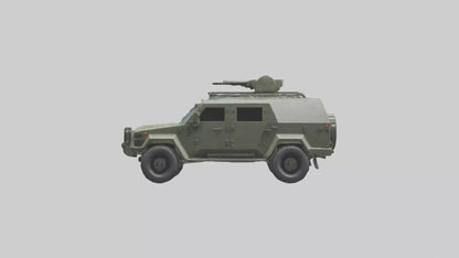 3D model Military Armored SUV model VR / AR / low-poly
