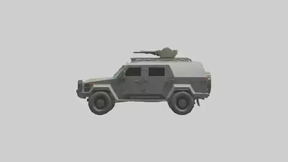3D model Military Armored SUV model VR / AR / low-poly